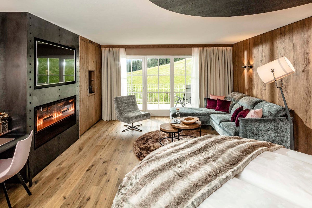 Una stanza dell'Schwarzenstein Alpin & Spa Resort Trattamenti 100% naturali nelle Spa dei Belvita Leading Wellnesshotels Südtirol